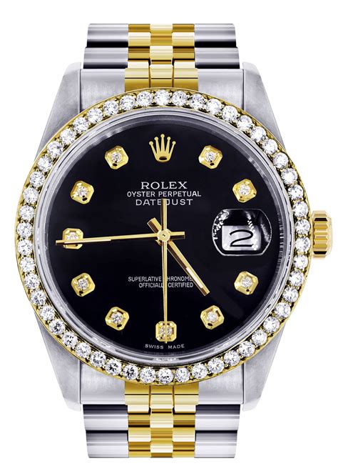 rolex silver gold and balck|rolex date just black.